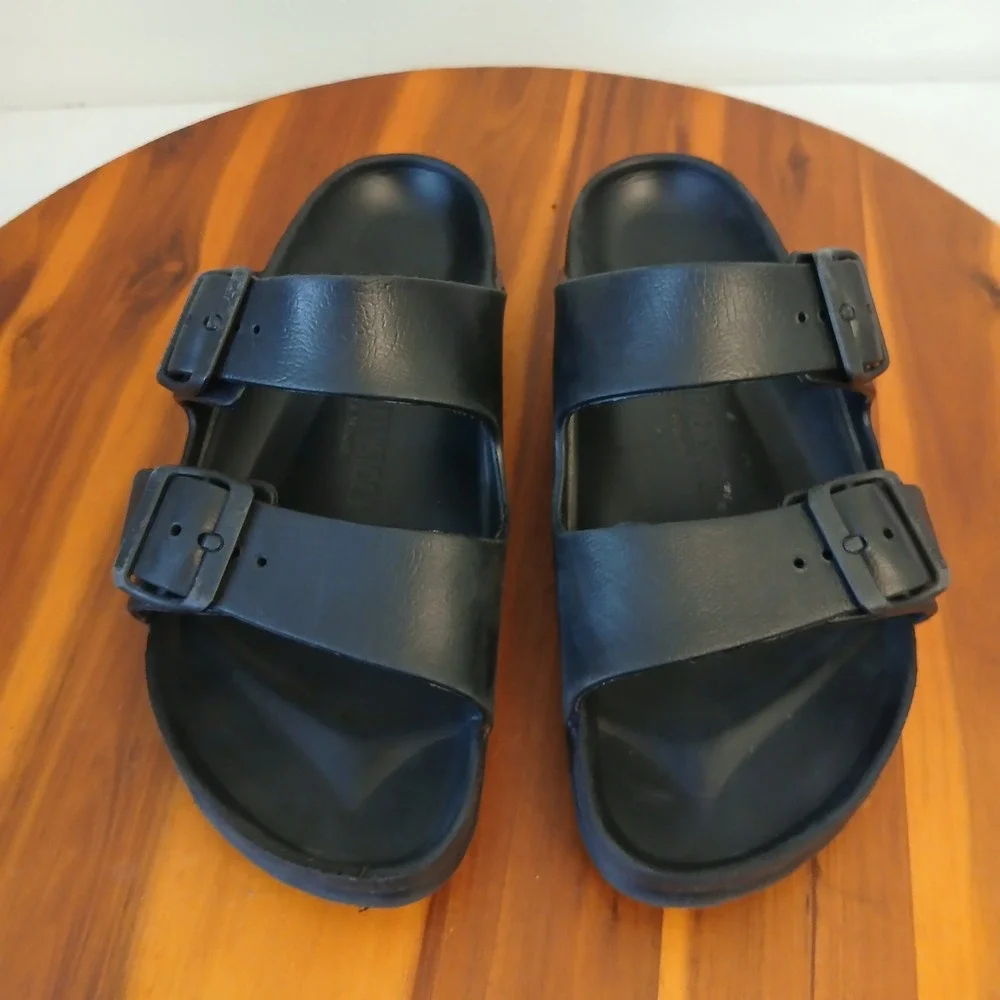 Birkenstock Arizona EVA Sandal Mens Size 38 Black Double Strap Lightweight 5863_2